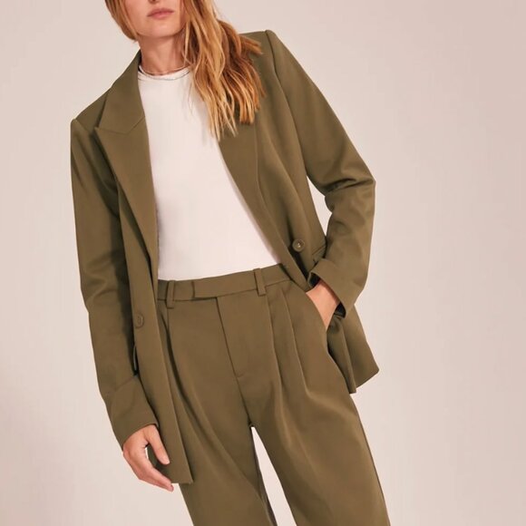 NWT Favorite Daughter Suits You Blazer Small Olive - Picture 2 of 5